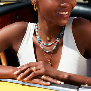 Monica Vinader Freedom Beaded Gemstone Necklace | Nordstrom