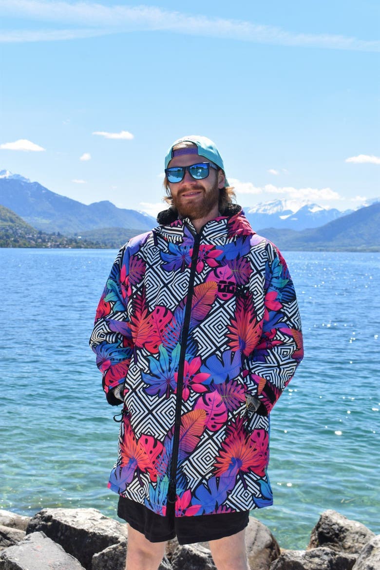 B.I.G. P.O.P.P.A. Recycled Lined Changing Robe - Men's, Alternate, color, Multicolor