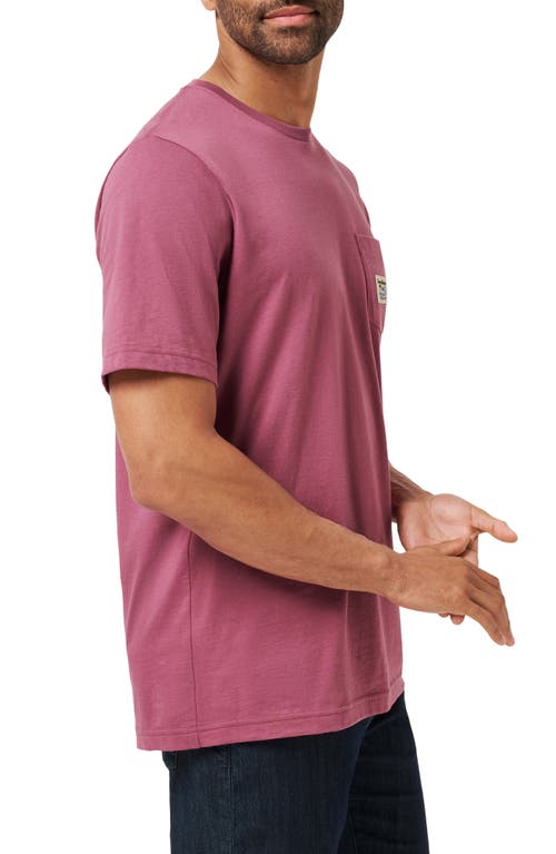 Travismathew Beach Logo Patch Pocket T-shirt In Purple