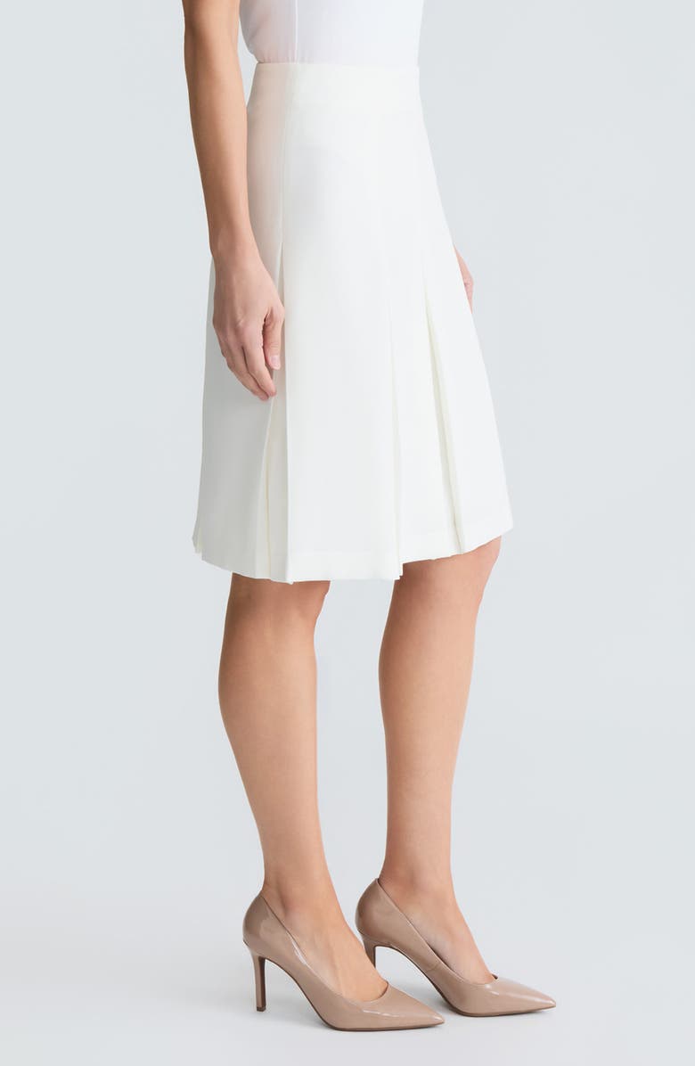 KASPER Pleated Stretch Crepe Skirt, Alternate, color, 