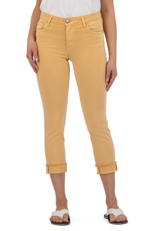 Women's Yellow Cropped & Capri Pants | Nordstrom