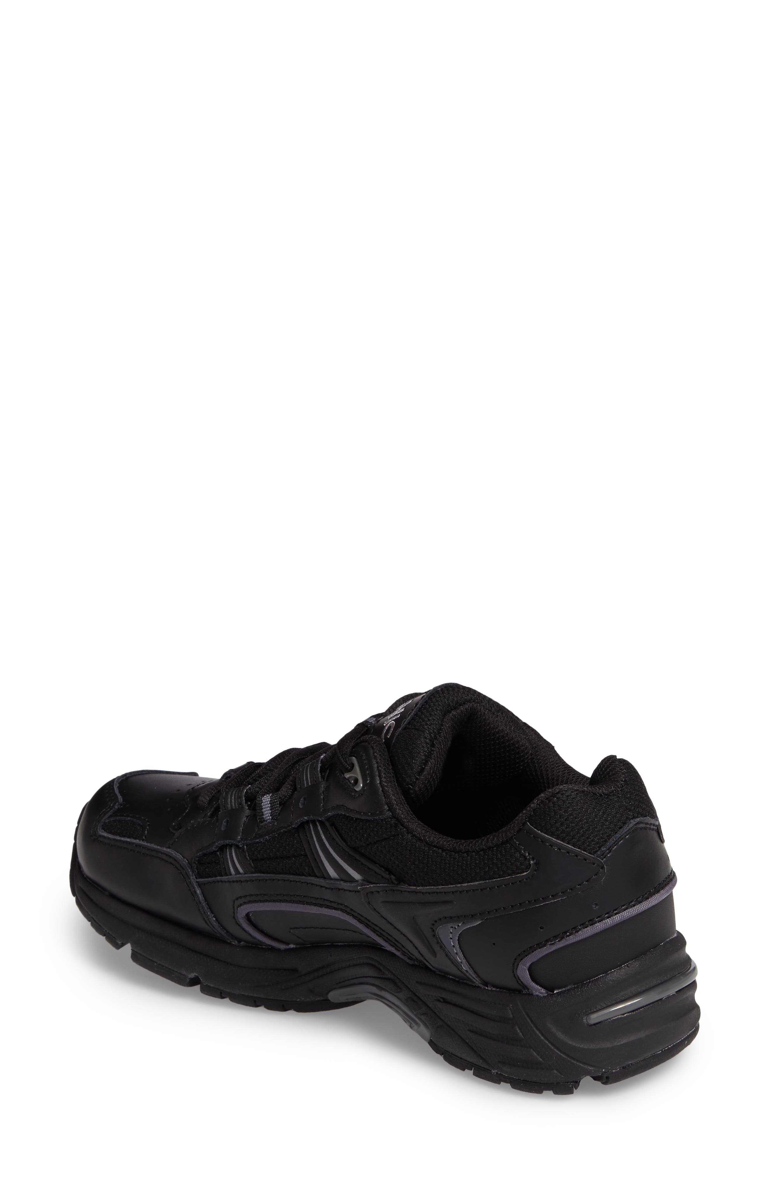 Walker Sneaker, Alternate, color, BLACK LEATHER
