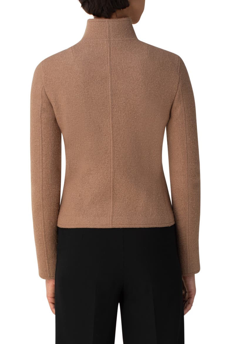 Felted Wool Biker Jacket, Alternate, color, TATAMI
