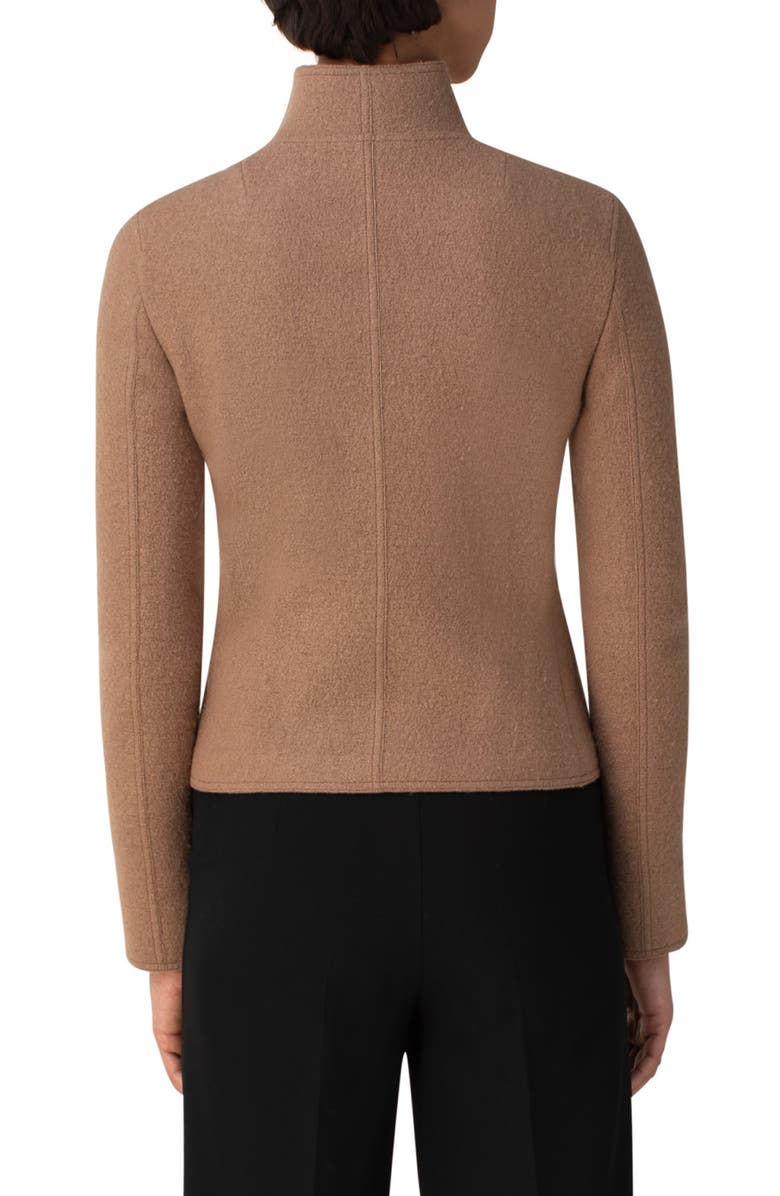 Akris punto Felted Wool Biker Jacket, Alternate, color,