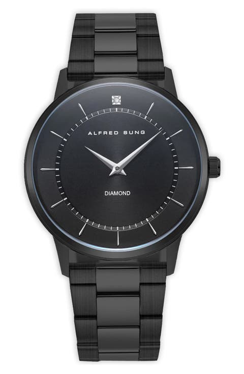 Diamond Dial Bracelet Watch, 42mm