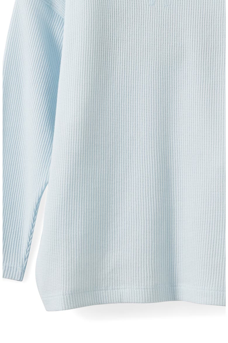 Kid's Waffle Long Sleeve Tee, Alternate, color, Whisper Blue