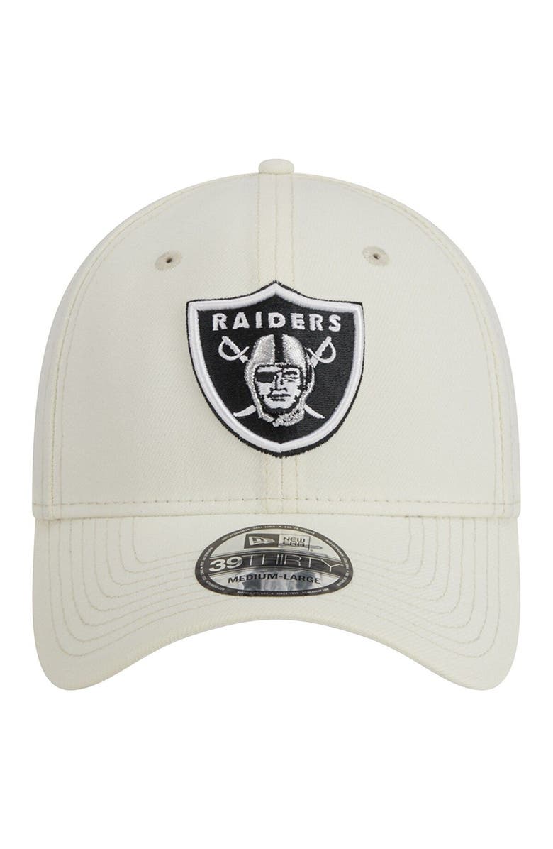 New Era Men's New Era Cream Las Vegas Raiders Classic 39THIRTY Flex Hat, Alternate, color, 