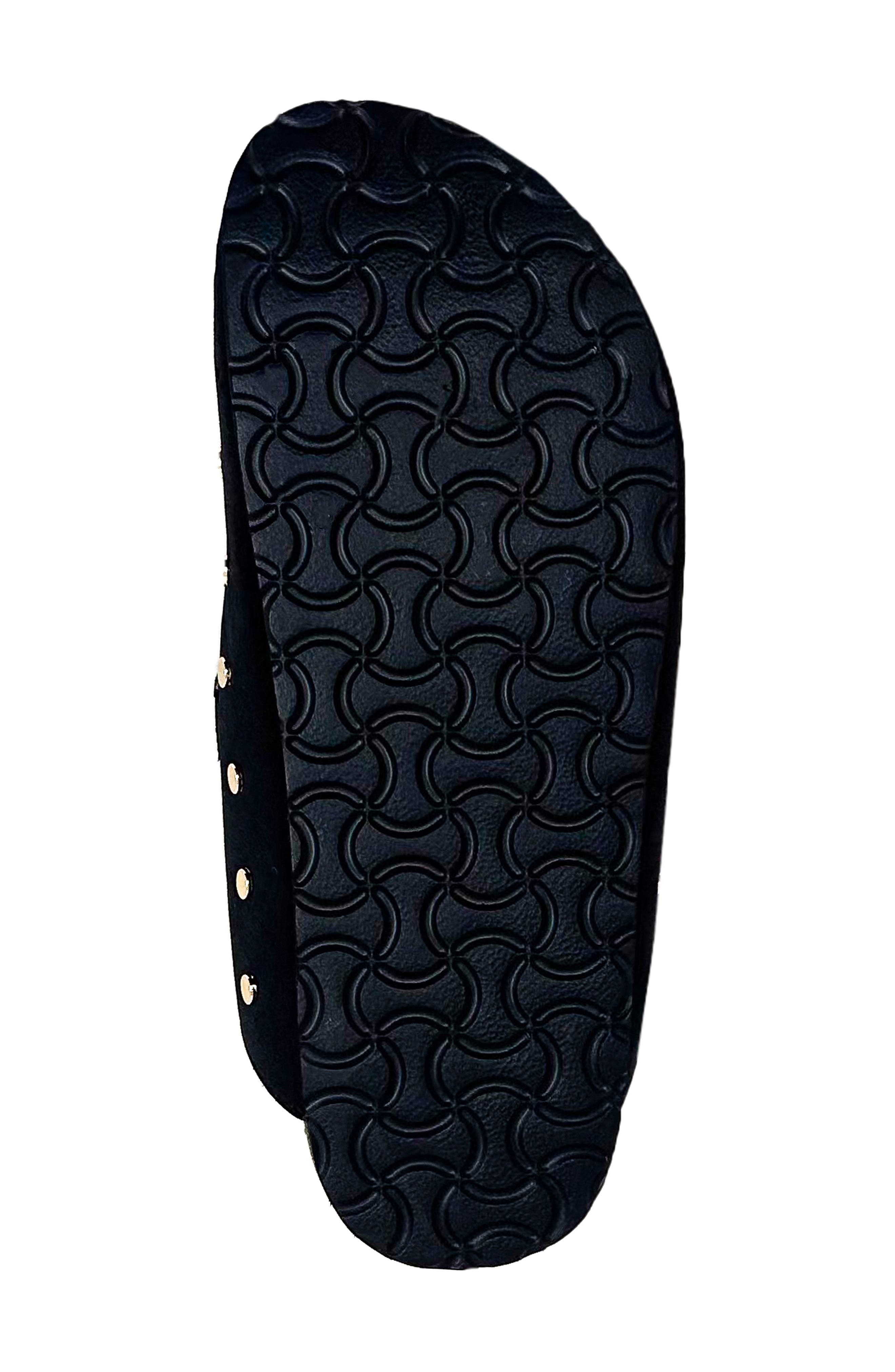 SHUSHOP Tori Faux Shearling Lined Clog, Alternate, color, Black Suede