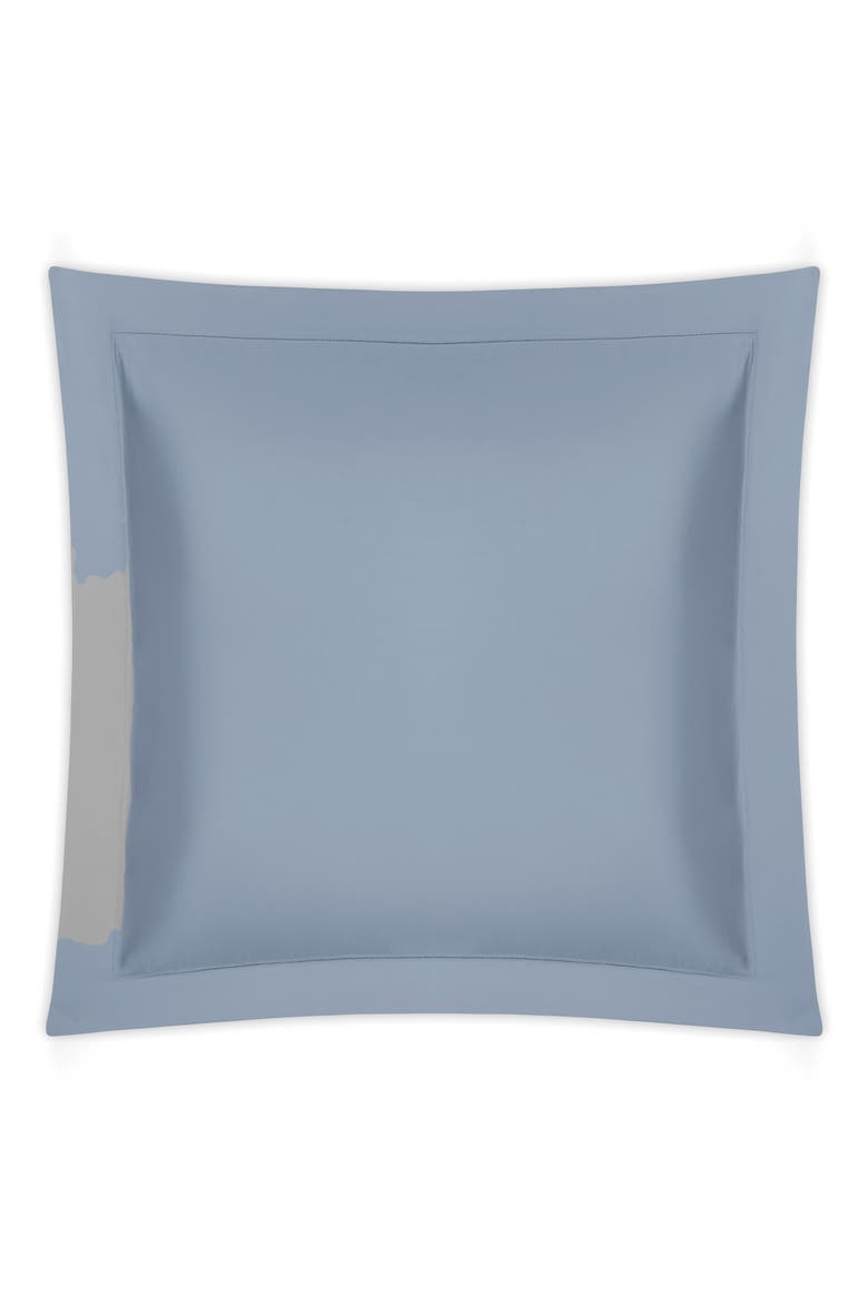 Talita Satin Stitch Euro Sham, Main, color, HAZY BLUE