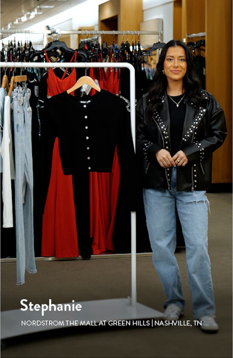 Padded Shoulder Cardigan, sales video thumbnail