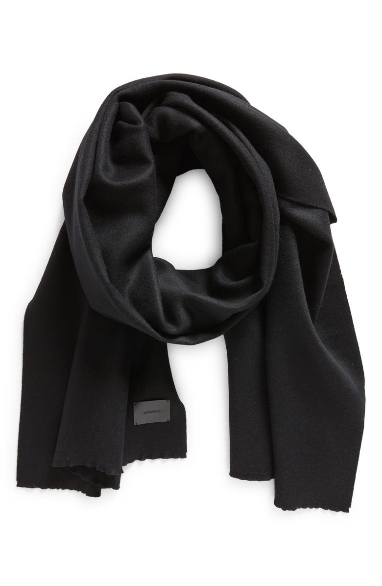 Vince Double Face Wool & Cashmere Fringe Scarf, Main, color,