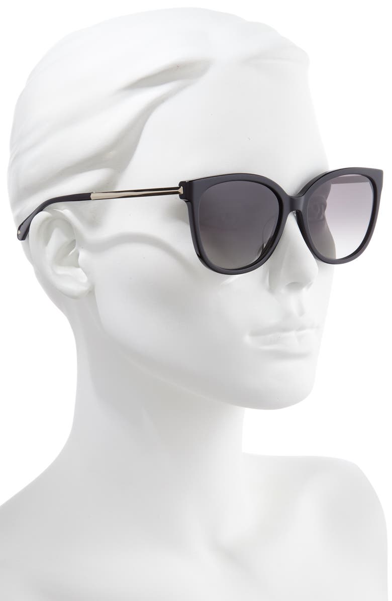Kate Spade New York britton 55mm cat eye sunglasses, Alternate, color,