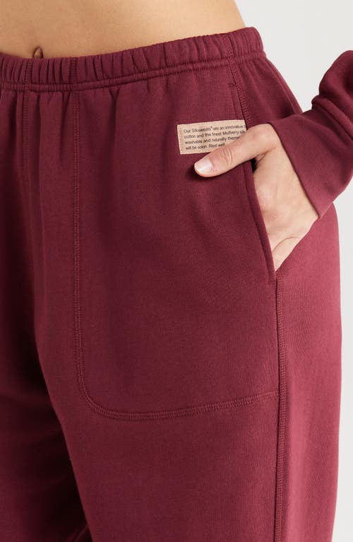 Lunya Silksweats Reversible Jogger In Calliope Wine