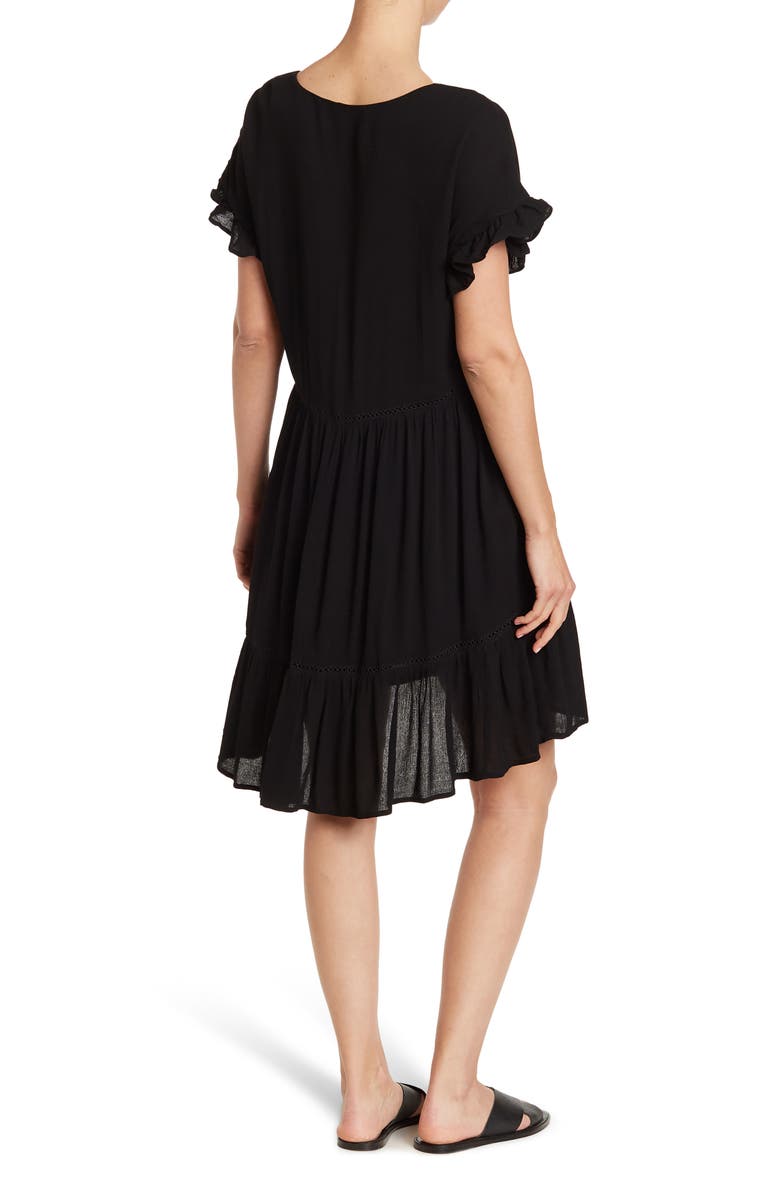 WISHLIST Short Sleeve Babydoll Dress, Alternate, color,