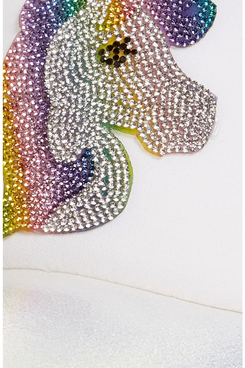Crystal Unicorn Baseball Cap, Alternate, color, WHITE
