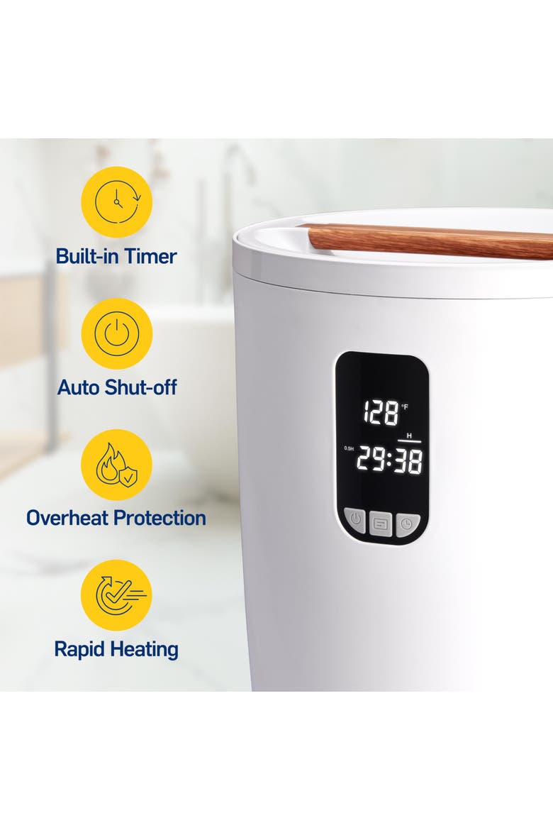 Bucket Towel Warmer, White, Alternate, color, White