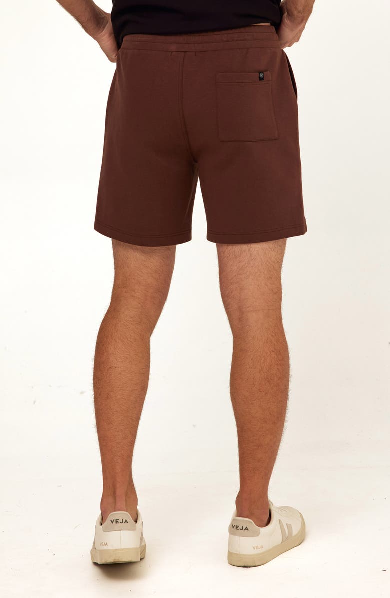 Threads 4 Thought Jaxson Peached Stretch Organic Cotton Blend Shorts, Alternate, color, Coffee