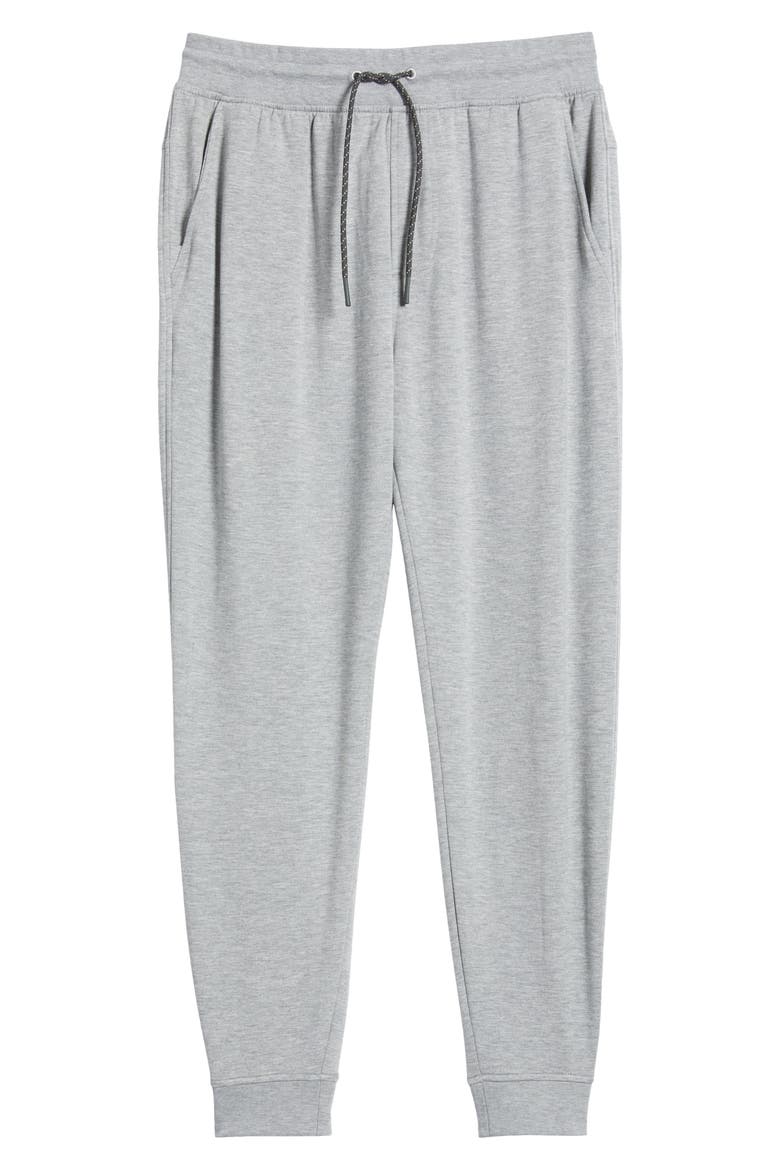 Brushed Fleece Joggers, Alternate, color, HEATHER GREY