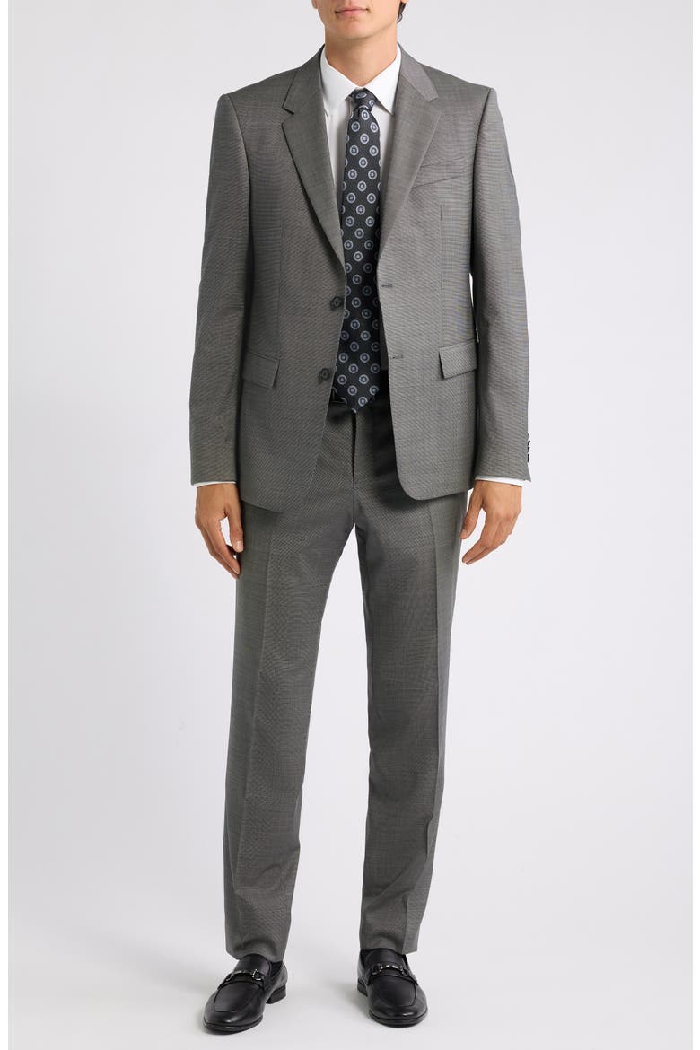 Houston Stretch Virgin Wool Suit, Main, color, BLACK