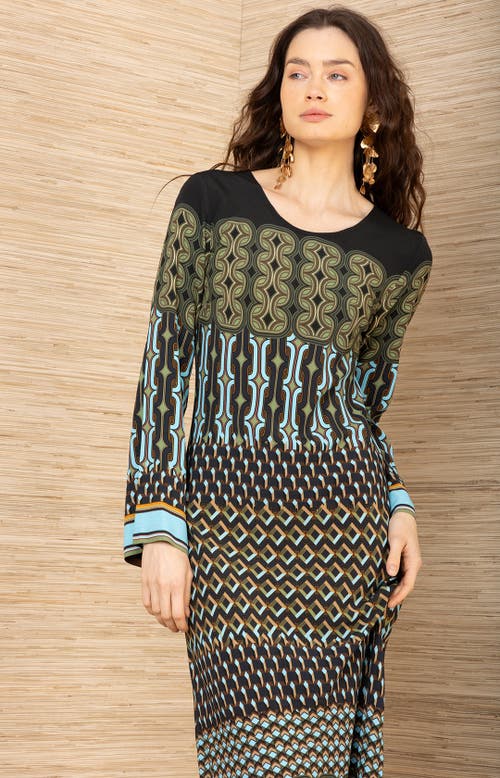 Hale Bob Ellen Dress In Brown