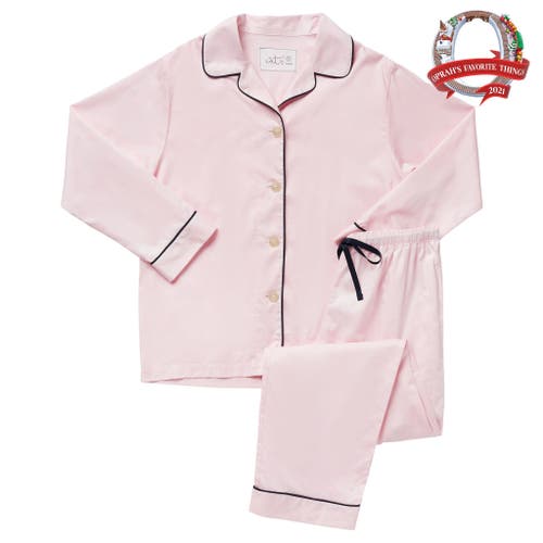 The Cat's Pajamas Luxe Pima Pajama Set In Brown