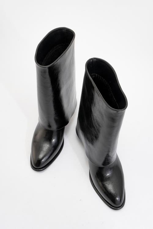 Prologue Shoes Ellas Chunky Heel Boot In Black
