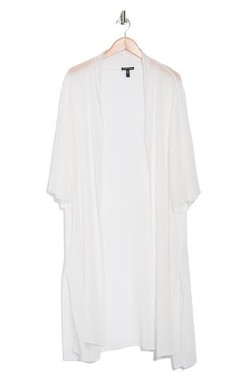 Eileen Fisher Sheer Silk Georgette Wrap