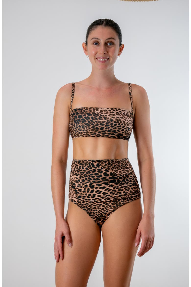 Ita Bandeau Swimsuit Top, Main, color, On The Spot