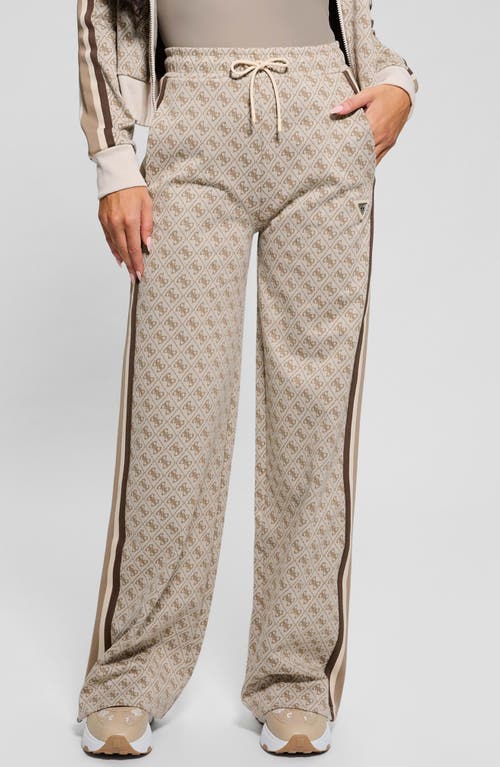 Guess Jean Logo Straight Leg Drawstring Pants
