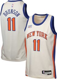 Nike Youth Nike Jalen Brunson Cream New York Knicks 2025/26 City Edition Swingman Jersey