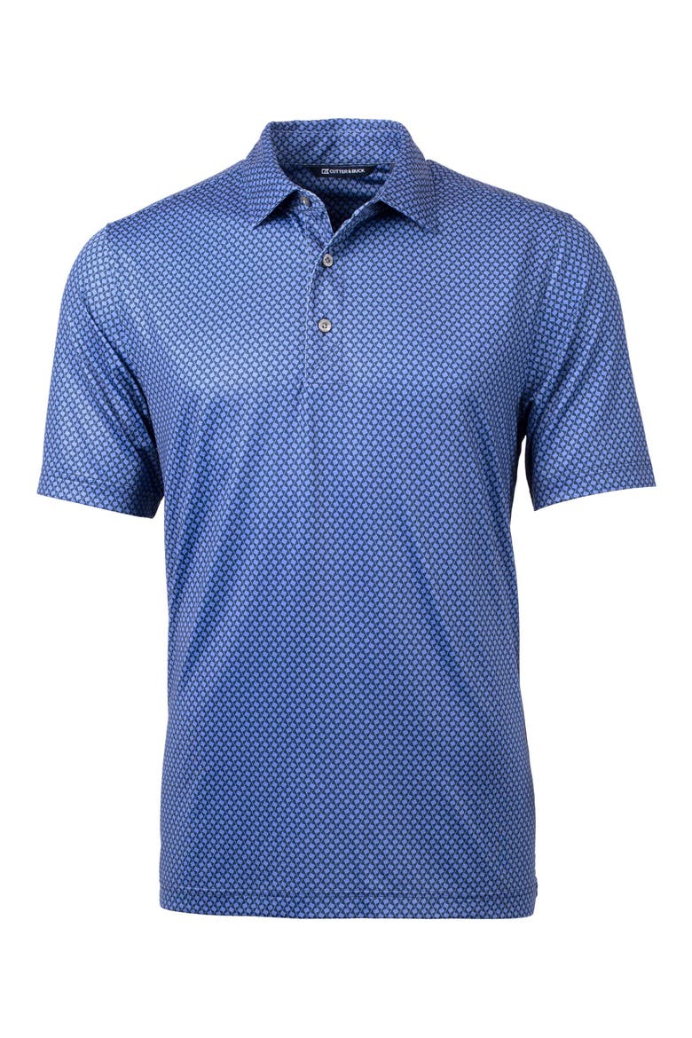 Geo Pattern Performance Polo, Alternate, color, NAVY BLUE