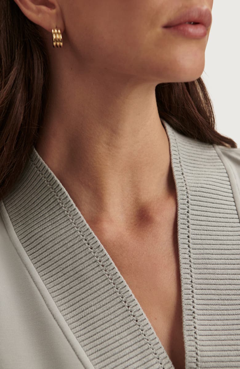 Varley Freida V-Neck Jersey Tank, Alternate, color, Blue Clay