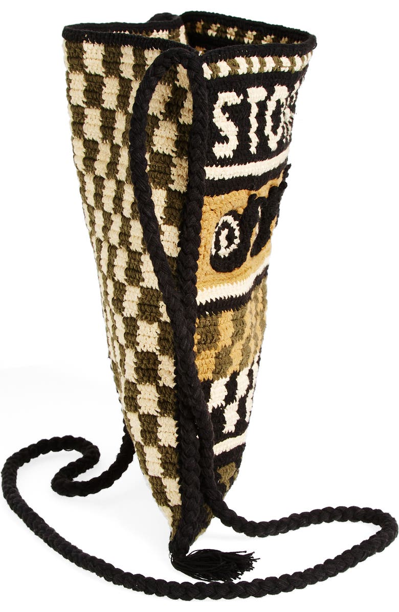 Story mfg. Stash Organic Cotton Crochet Crossbody Bag, Alternate, color,