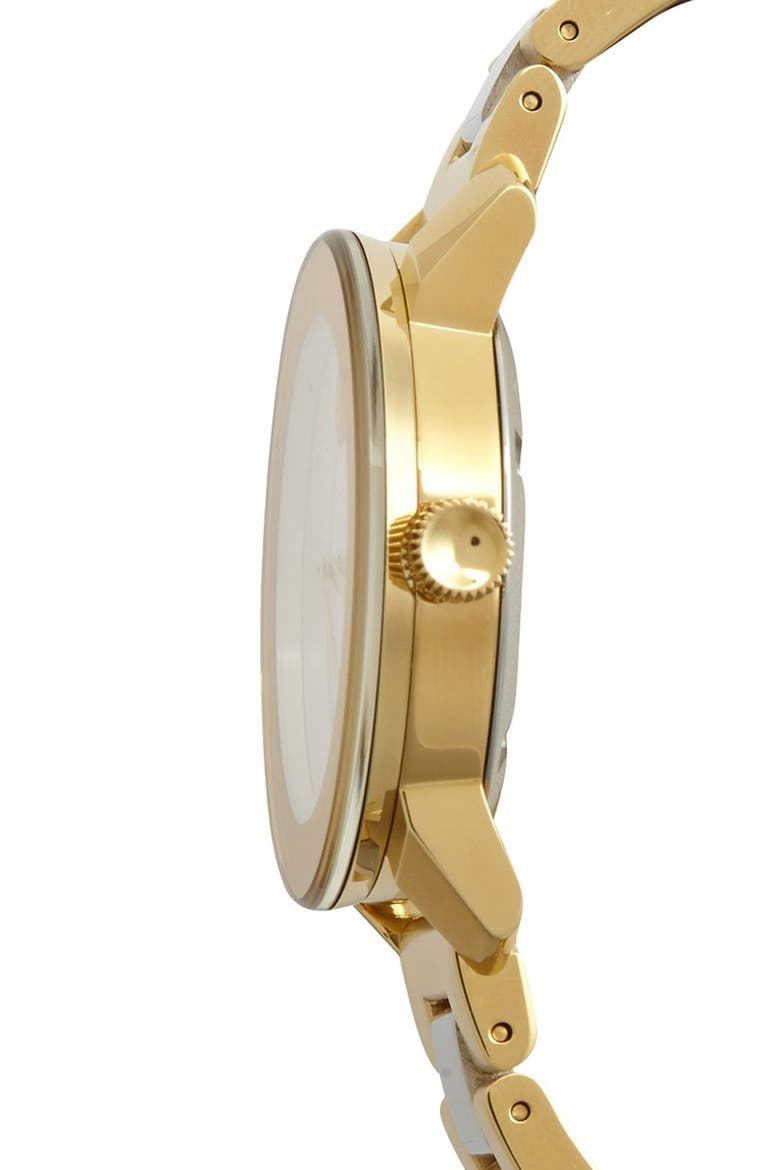 'Bold' Round Bracelet Watch, 36mm, Alternate, color, SILVER