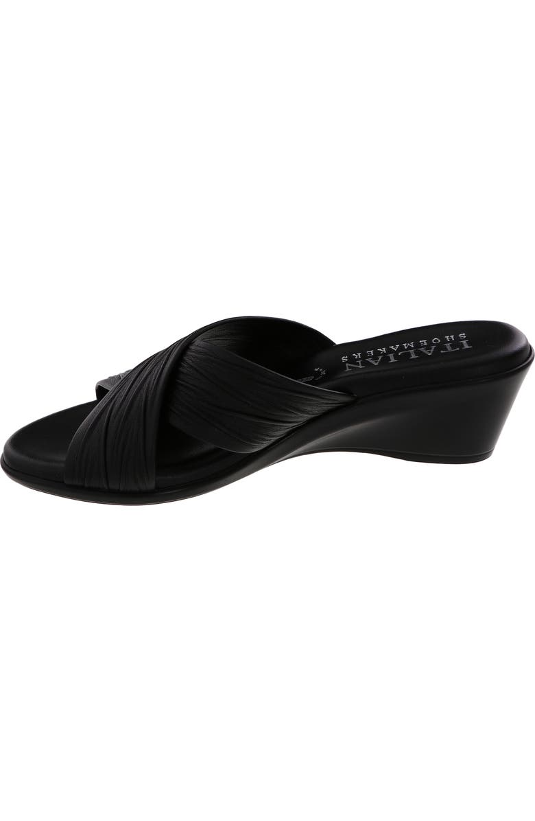 ITALIAN SHOEMAKERS Kenny Wedge Slide Sandal, Alternate, color, Black