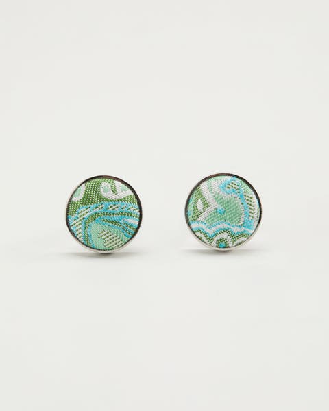 Paisley Silk Cufflinks