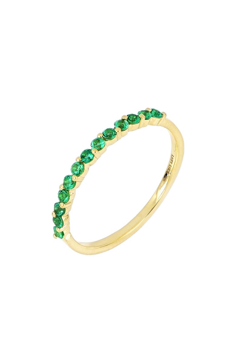 Bony Levy El Mar Emerald Band Ring, Main, color,