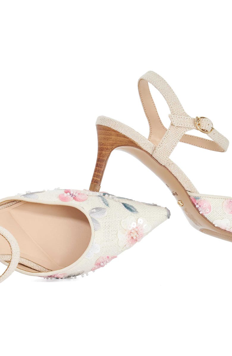 Dune London Cultivated Ankle Strap Pointed Toe Pump, Alternate, color,