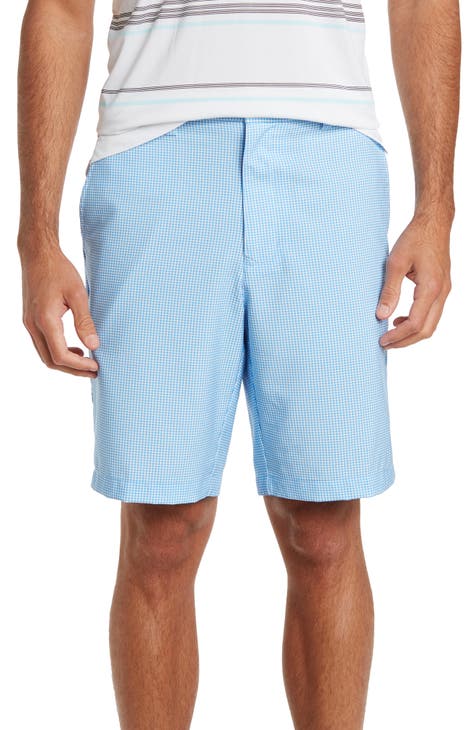 Micro Gingham Printed Golf Shorts