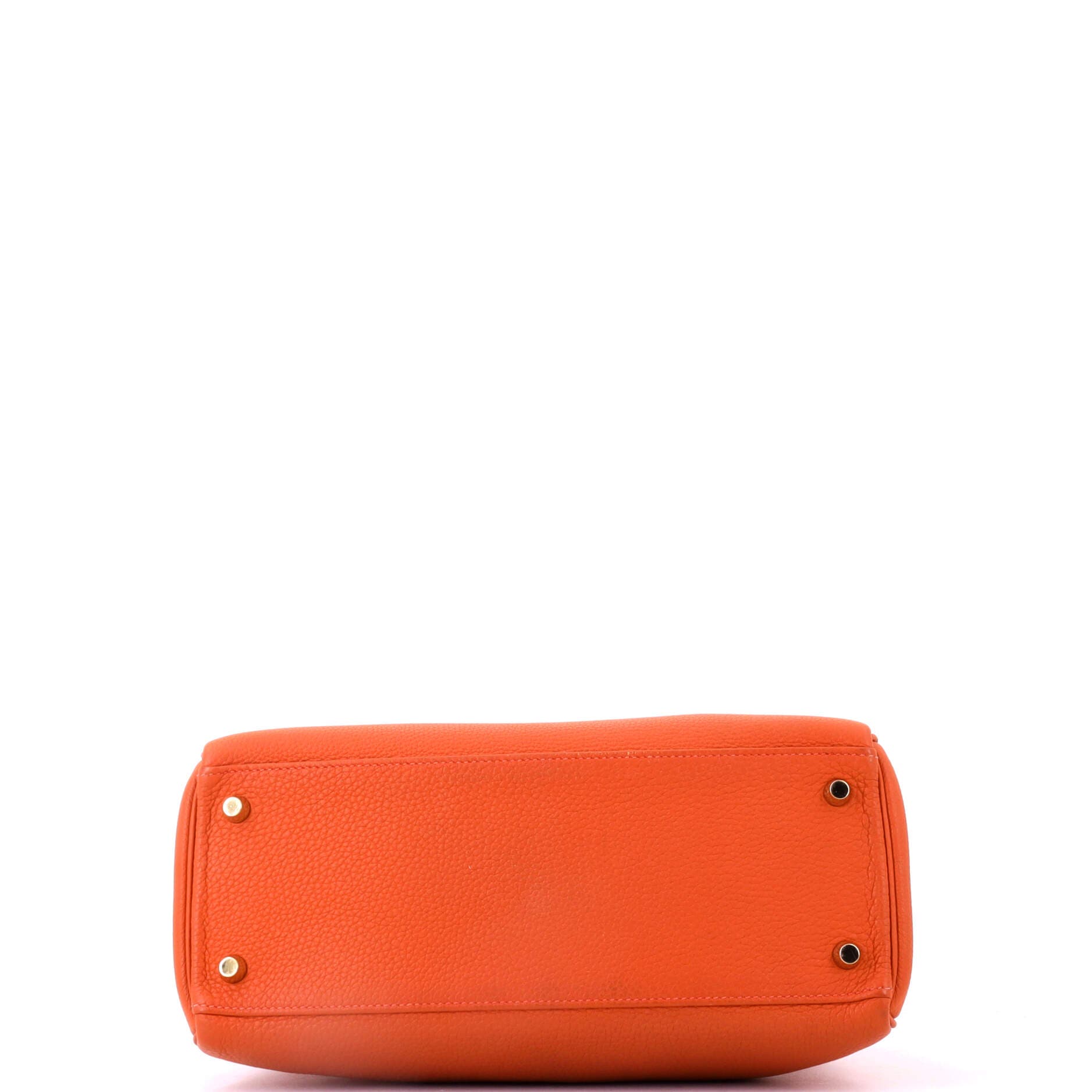 Kelly Handbag Orange Togo with Gold Hardware 28, Alternate, color, Brown