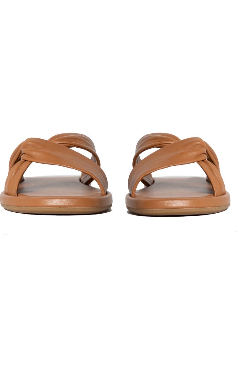 PAIGE Dana Twist Slide Sandal, Alternate, color, Toffee