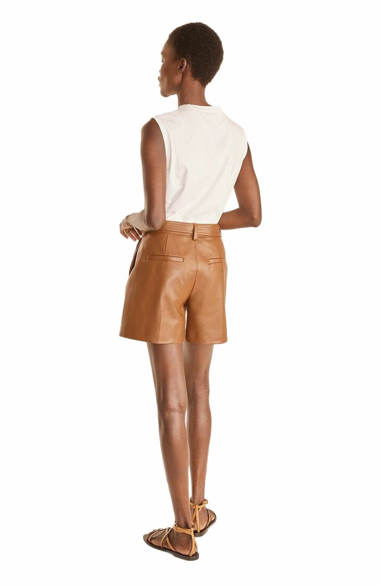 Rebecca Taylor Vegan Short, Alternate, color, Rider Brown