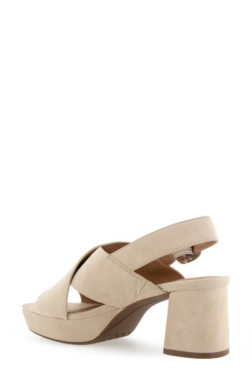 Aerosoles Pura Platform Sandal In Neutral