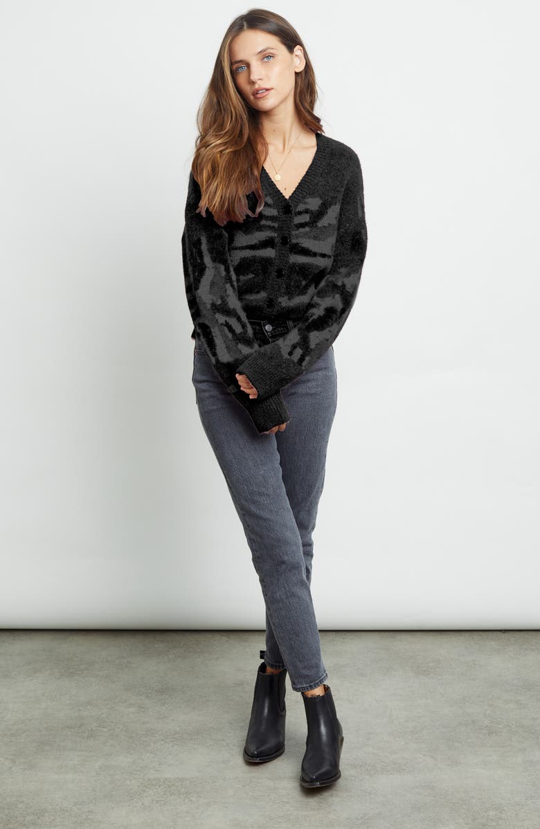 Rails Veronica Camo Cardigan, Alternate, color, 