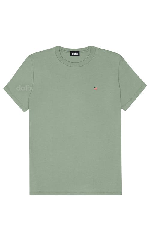 Dalix Womens Lil Peach Jersey Tee In Green