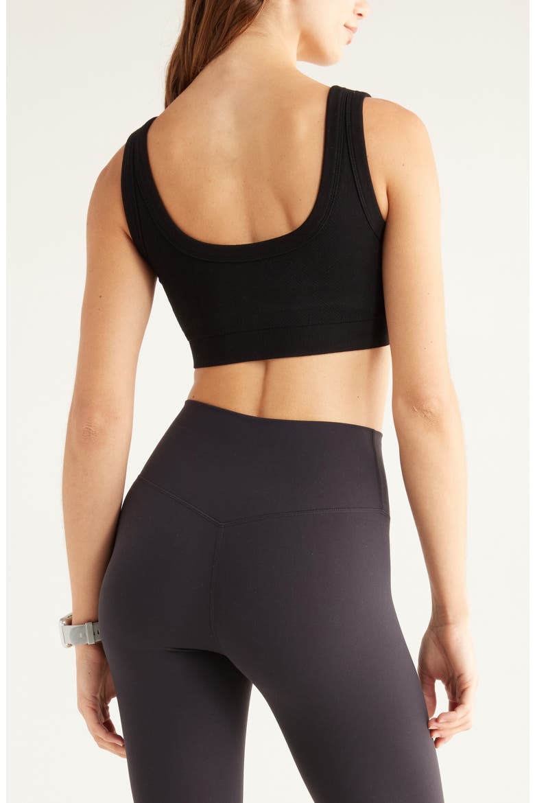 Seamless Sports Bra, Alternate, color, BLACK