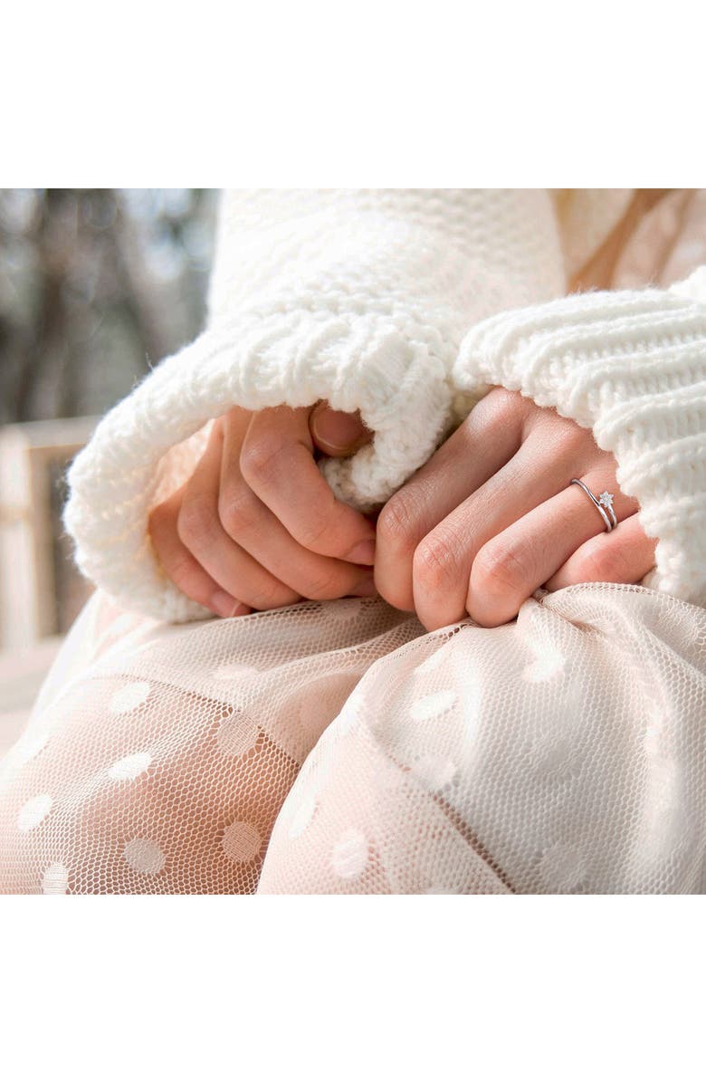 DELMAR Set Of 3 Floral Diamond Rings - 0.21ct., Alternate, color, Multi