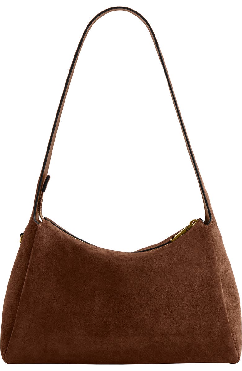 COACH Lola Suede Shoulder Bag, Alternate, color, Warm Brown