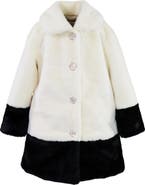 Widgeon Faux Fur Contrast Snap Front Coat