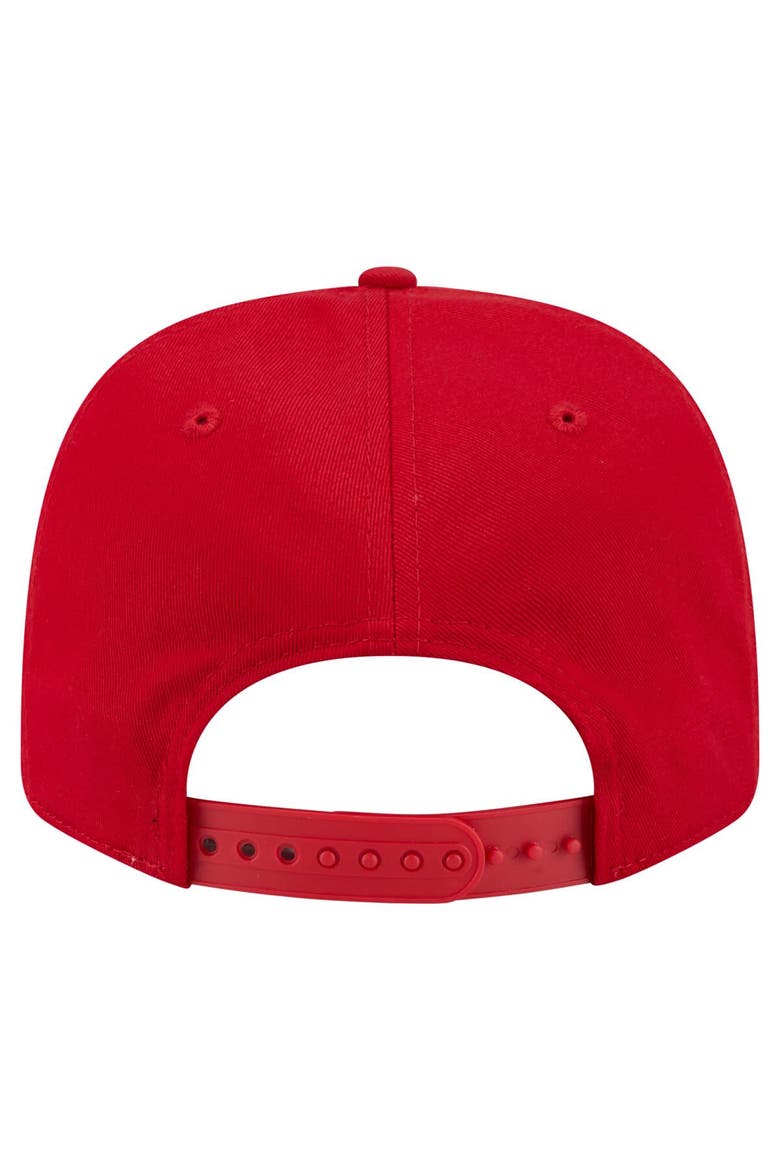 Men's New Era Red Washington Nationals Circle Patch 9SEVENTY Stretch-Snap Hat, Alternate, color, Red